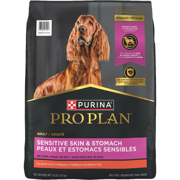 Pro Plan Focus 16 Lb. Salmon & Rice Sensitive Skin & Stomach Dry Dog Food 17545