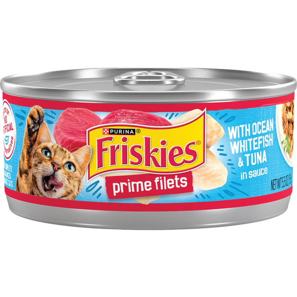 Purina Friskies 5.5 Oz. Ocean Whitefish & Tuna Cat Food 28017
