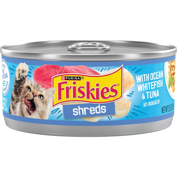 Purina Friskies 5.5 Oz. Ocean Whitefish & Tuna Cat Food 10369