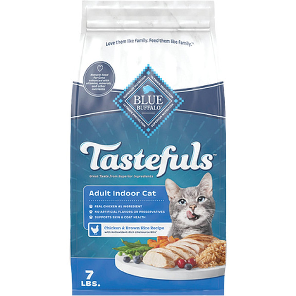 Blue Buffalo 7 Lb. Chicken/Rice Indoor Health Dry Cat Food 800181