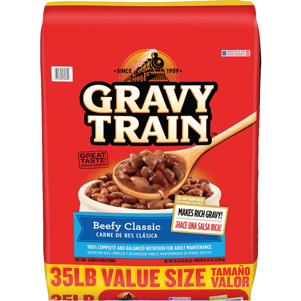 Gravy Train 35 Lb. Beef Dry Dog Food 71190479792