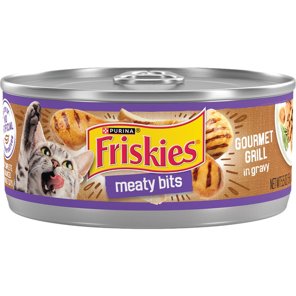 Purina Friskies 5.5 Oz. Meaty Bits Gourmet Cat Food 42054
