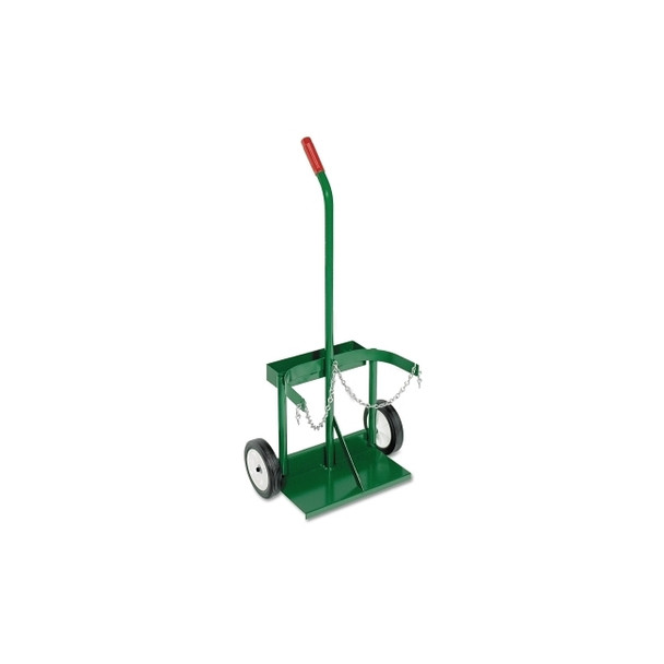 Small Dual-Cylinder Carts with Tool Tray, 7 in Solid Rubber, Plastic Rim Wheels