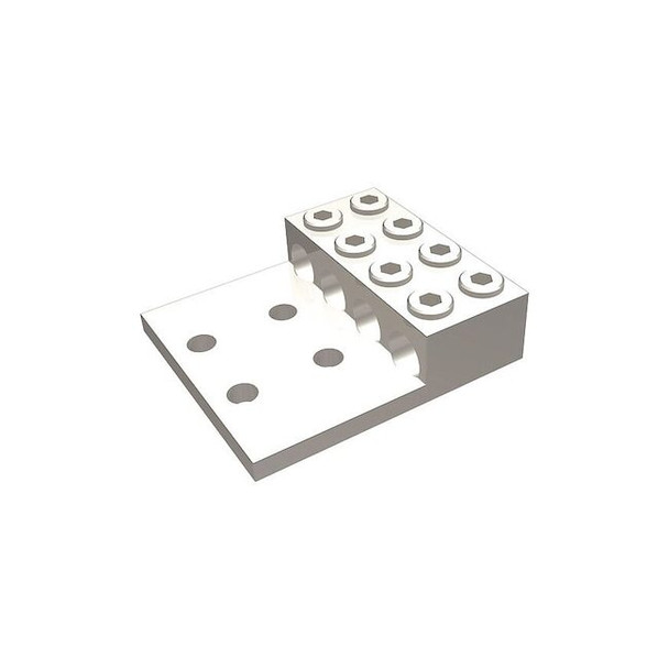 Burndy Mechanical Lug, 4 Conductor, 0.56 in Stud, Aluminum KK4A40U4N