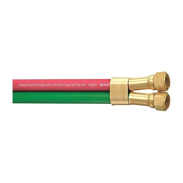 Continental Twin Line Welding Hose,1/4" ID x 100 ft. 20027153