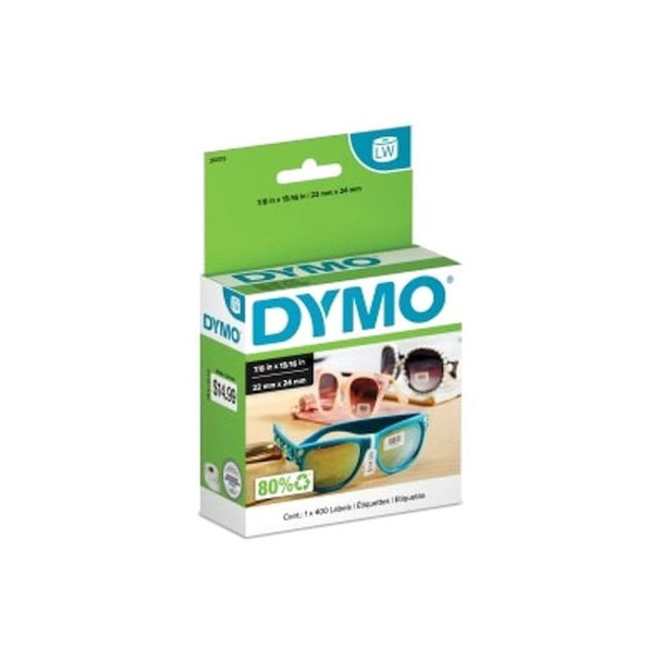 Dymo Price Tag Label, Direct Thermal, White 30373