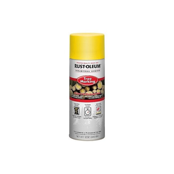 Industrial Choice Marking Paint,Yellow,12 oz 398859