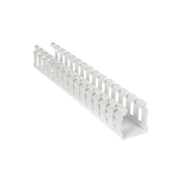 Panduit Wire Duct,Wide Slot,White,L 6 Ft H1.5X2WH6