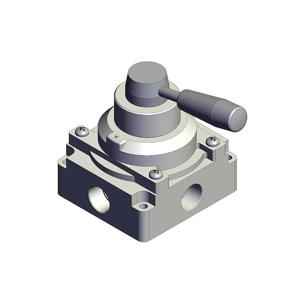 Smc Hand Valve, Closed, VH, Three-Position VH400-N04