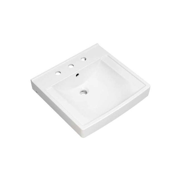 American Standard Bathroom Sink,21"x20.25"x7.375",White 9134008EC.020