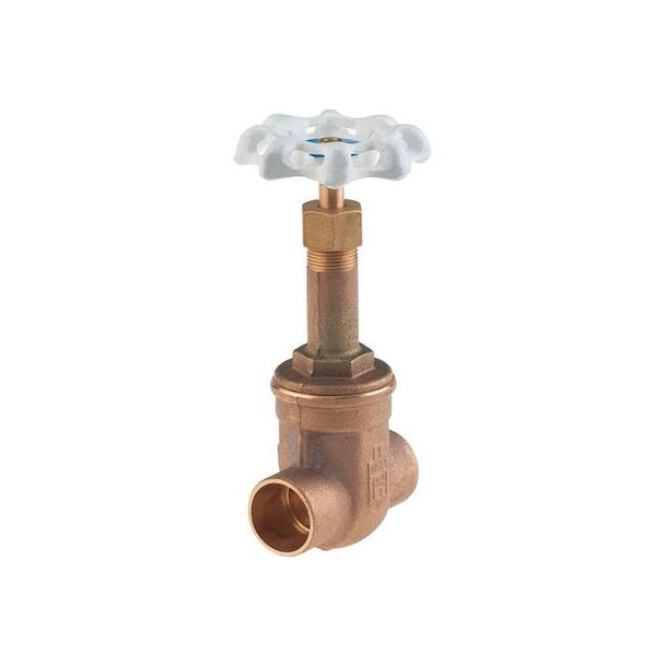 Milwaukee Valve Gate Valve,1-1/2 In.,Solder,Bronze UP149 1 1/2
