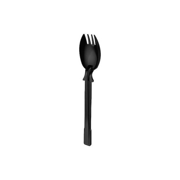 Dixie Disposable Spork,Black,Plastic,PK960 DUSSPR5