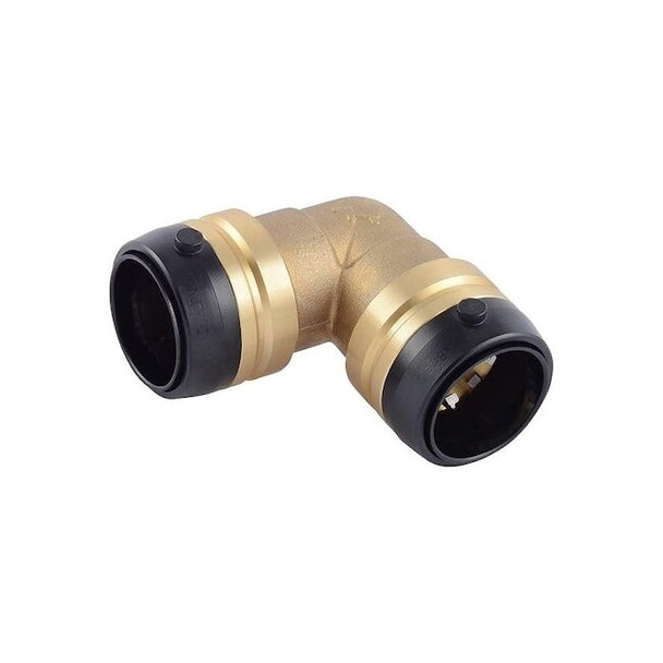 Sharkbite Elbow, Brass, Push-Fit 1 1/4", 1 1/4" UXL0235
