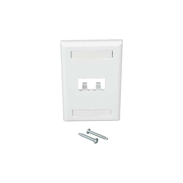 Panduit Wall Plate,4.5 in H,White CFPL2WHY