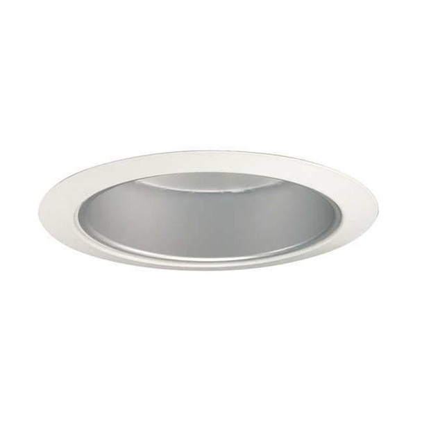Juno Lighting RcssdDwnltTrim,5in,Wht/Slv,Open,Srs204 204 HZWH