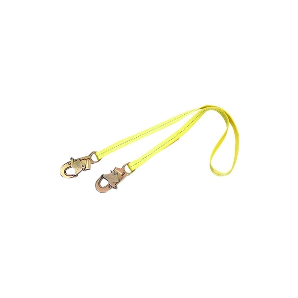 Web Lanyard, 6 ft, Double Locking Snaps Connection, 1 Leg