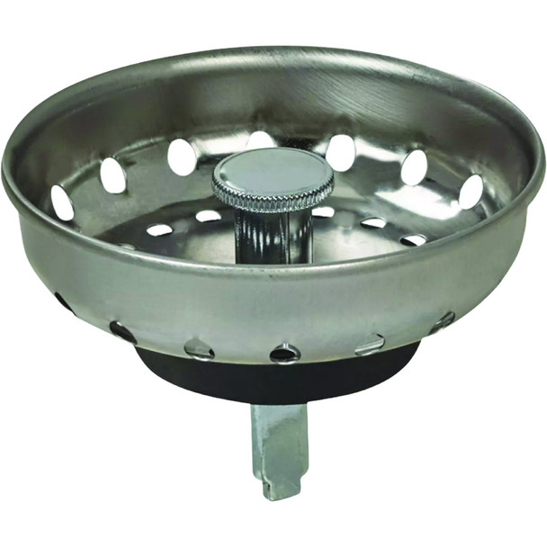 Oatey 3-1/2 In. Stainless Steel Basket Strainer Stopper OAT22022
