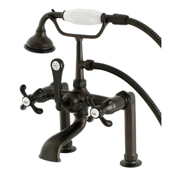 Deck-Mount Clawfoot Tub Faucet, Oil Rubbed Bronze, Deck Mount