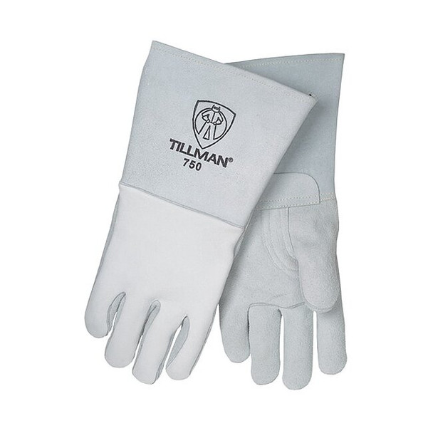 750 Welding Gloves, Straight Cuff, Straight Thumb, Premium Elkskin, M, 1 PR