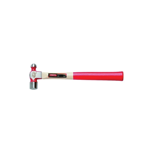 Ball Pein Hammer, Wood Handle, Drop Forged Steel 8 oz Head