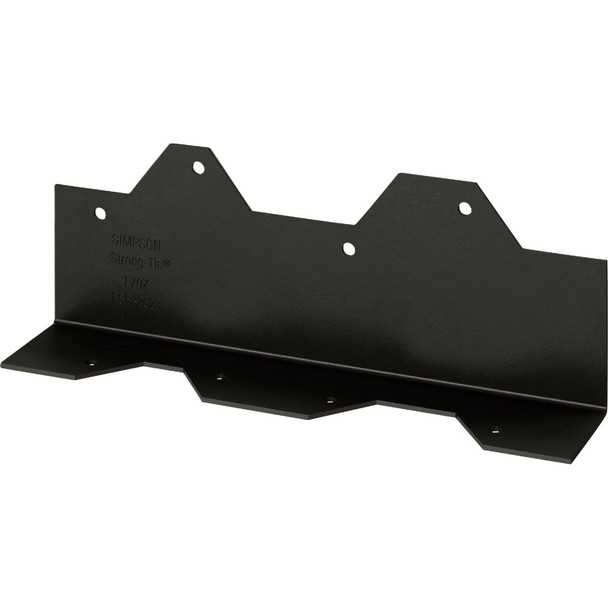 Simpson Strong-Tie Outdoor Accents ZMAX 9 In. 16 ga Black Reinforcing L Angle