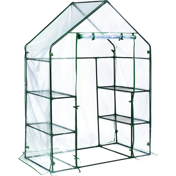 Miracle-Gro 56 In. x 29 In. x 76 In. Steel Frame Mini Greenhouse 70526