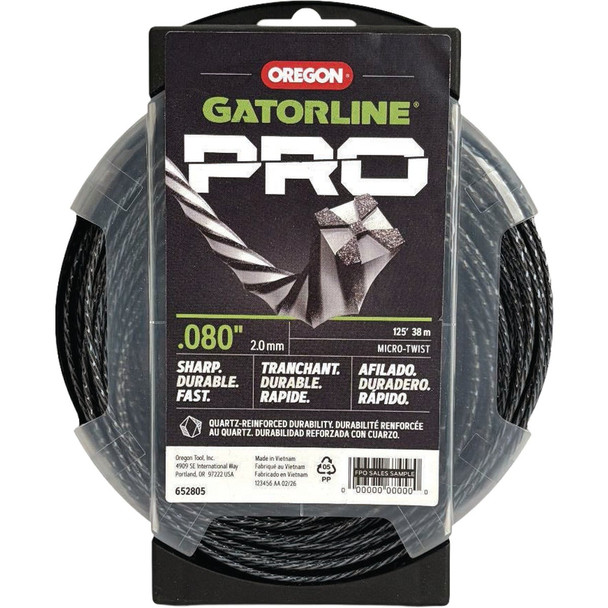 Oregon Gatorline Pro 0.080 In. x 125 Ft. Twist Trimmer Line 652805