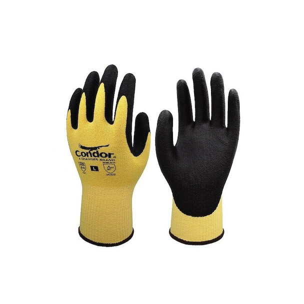 Coated Cut-Resistant Gloves, Cut Level A4 ,Nitrile ,Foam ,L 1 PR