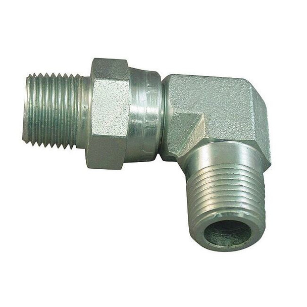 Eaton Aeroquip Adpt, MNPT-MNPT, 1/4-18, El, 1.72In 2251-4-4S