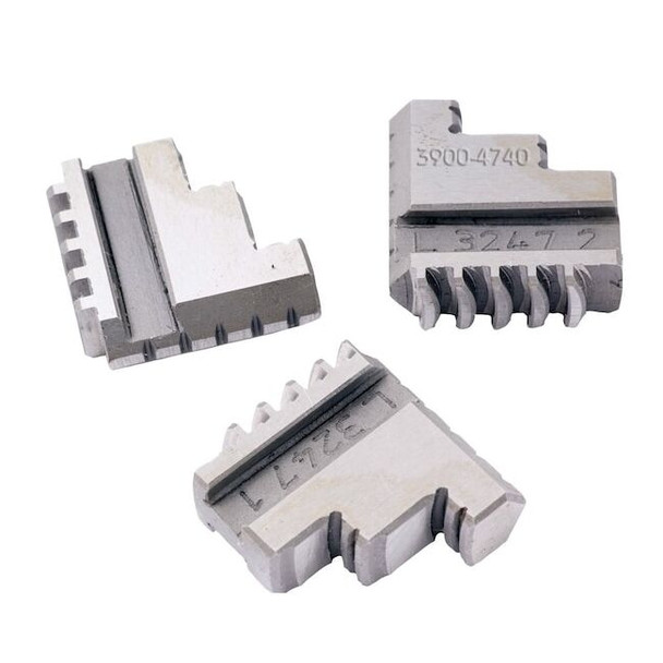 3 Piece Steel Internal Hard Jaw Set For 3" 3-Jaw K11 80 Lathe Chuck