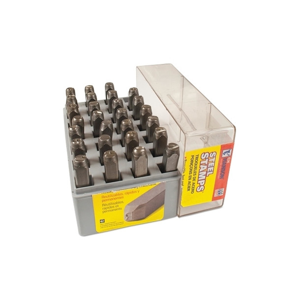 Standard Steel Hand Stamp Sets, 1/2 in, A thru Z