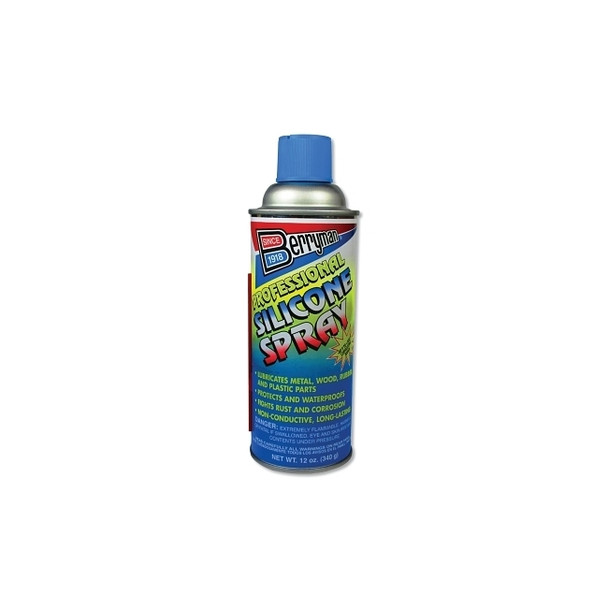 Professional Silicone Spray, 12 oz, Aerosol with Extension Tube Pack of 12