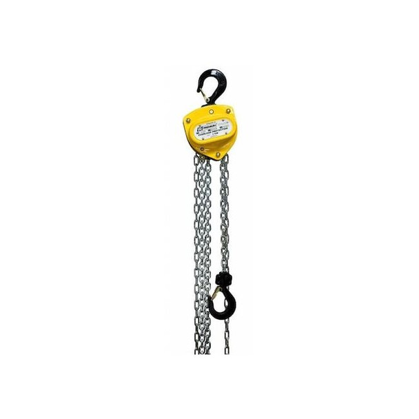 Oz Lifting Products Manual Chain Hoist,40 ft Chain L,Yellow OZ010-40CHOP