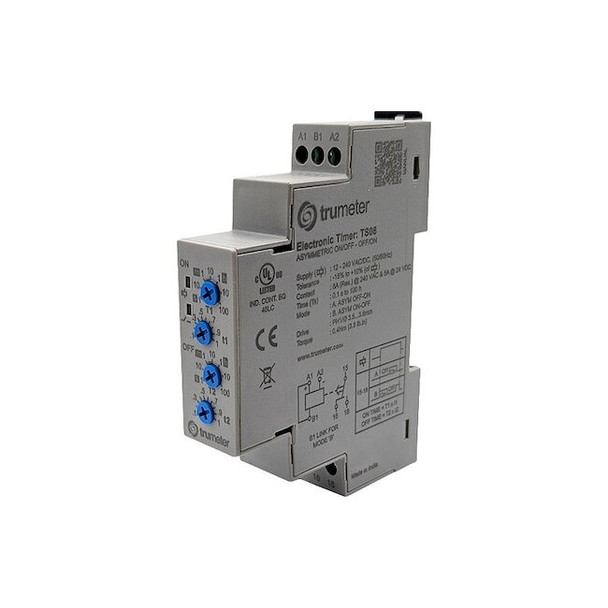 Trumeter Time Delay Relay,12 to 240V AC/DC TS08