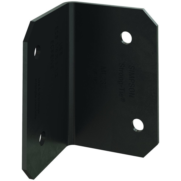 Simpson Strong-Tie Outdoor Accents ZMAX 2 In. x 3 In. 12 ga Black Medium L Angle