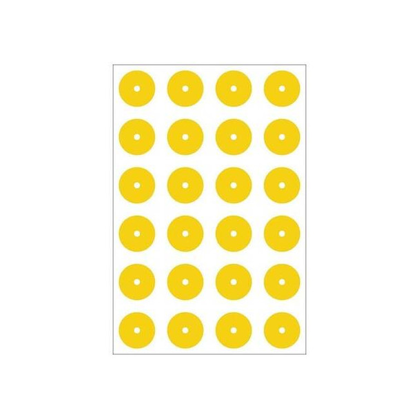 Accuform Gauge Marking Labels,Ylw,PK24 GML101YL