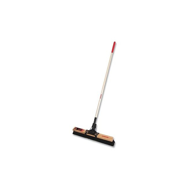 Push Broom with Wooden Handle Pack of 4