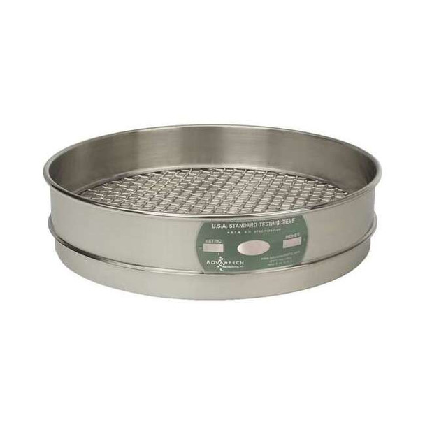 Advantech Manufacturing Wire Cloth Laboratory Test Sieve,Medium 4SS12I