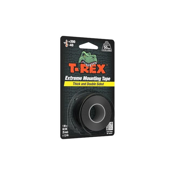 T-Rex Foam Tape,Black,60 in L 285337