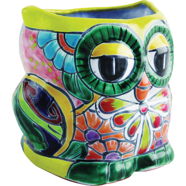 Avera Products 8 In. Yellow Owl Planter APG061080-04-2099