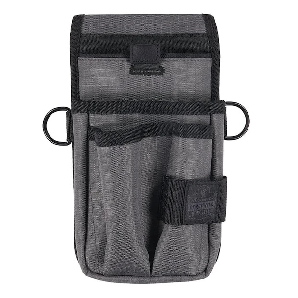 Ergodyne Belt, Gray Tool Pouch Device Holster Belt Clip, Gray, Polyester 5569