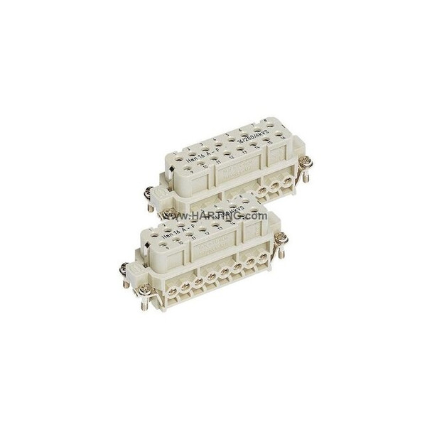 Harting Rectangular Connector Insert,16 A 09200162813