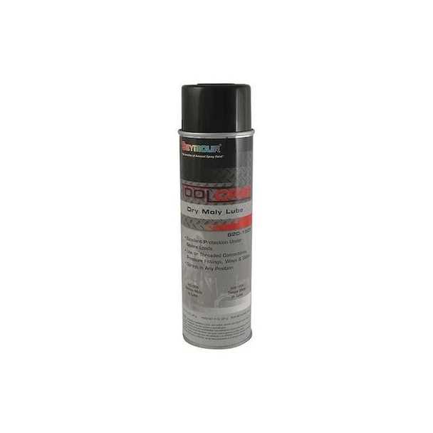 Dry Moly Lube,14oz., 20 oz, Aerosol Can, Black Pack of 6
