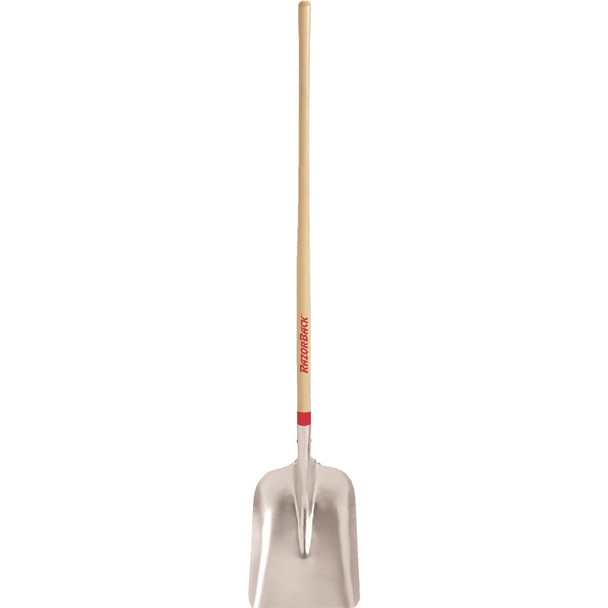 Razor-Back 46 In. Aluminum Scoop Shovel with Wood Handle 79806