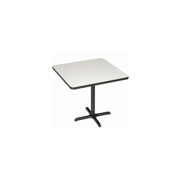 Interion 36"" Square Bar Height Restaurant Table Gray