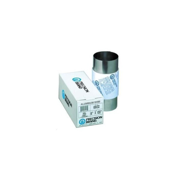 Precision Brand Shim Stock,Roll,Aluminum,0.0010 In,6 In 69130
