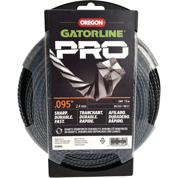 Oregon Gatorline Pro 0.095 In. x 240 Ft. Twist Trimmer Line 652804