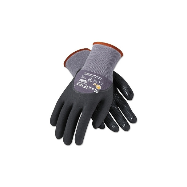 MaxiFlex Endurance Gloves, 2X-Large, Black/Gray
