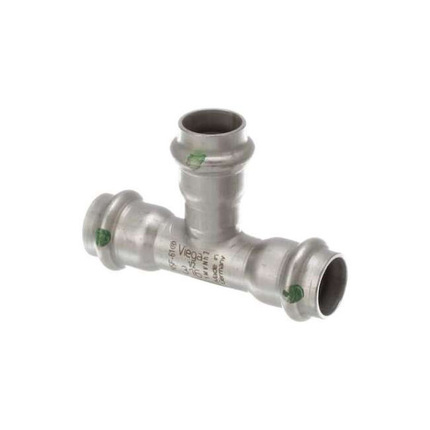 Viega Tee, SS, Press-fit 1/2", 1/2", 1/2" 80580 Pack of 10