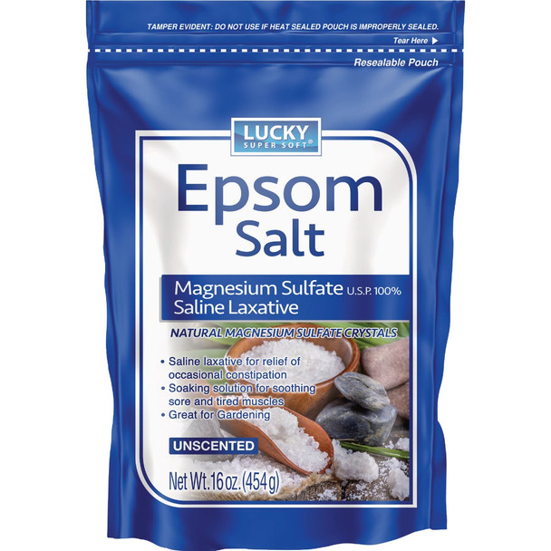 Lucky Super Soft 17.6 Oz. Magnesium Sulfate U.S.P. Epsom Salt 13088-12